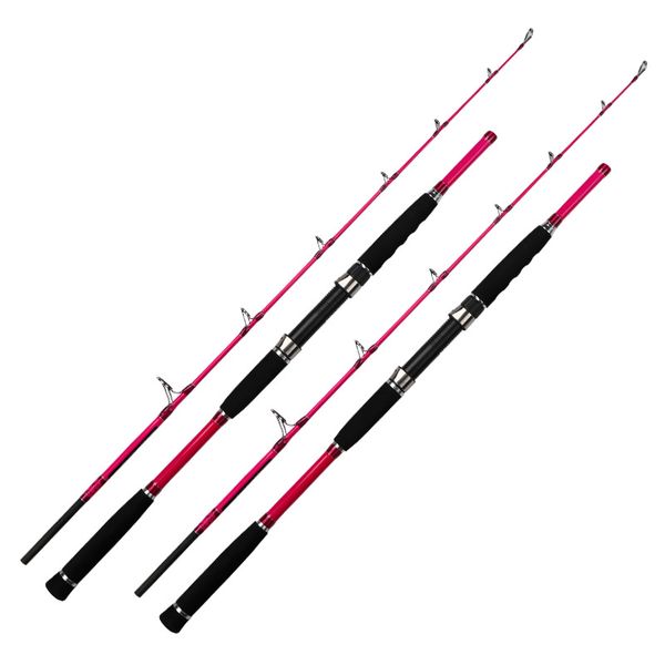 

1.7m carbon jigging rod spinning boat trolling fishing rod 2 sections lure 10-100g super hard power ocean fish pole