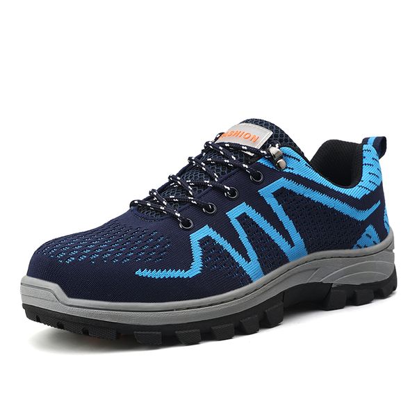 

breathable men safety shoes indestructible non-slip steel toe puncture-proof work shoes male anti-smashing construction sneaker
