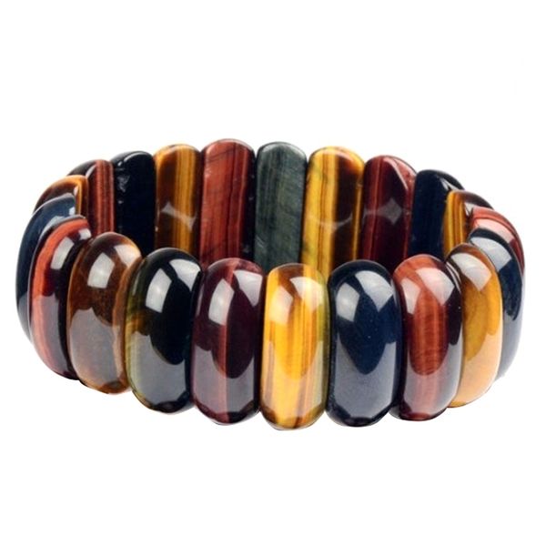 

colorful tiger eyes natural stone beads bangles & bracelets handmade jewelry energy bracelet for women or men, Black
