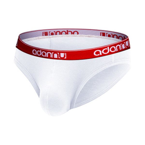 Moda tendência new sexy briefs homens cor sólida u levantado virilha jockstrap underwear algodão biquíni macho calcinha homens cueca cueca respirável