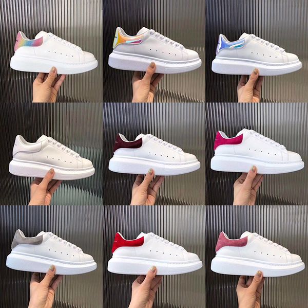 

classic pure white mq flat shoes orignal designer streetwear women men sneakers genuine leather hidden elevator shoes, Black