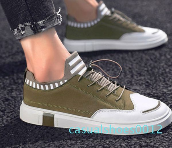 

trendy men denim monogram trainer shoes rubber outsole new shoes c12, Black