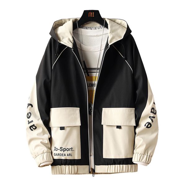 

мужская дизайнерская сезонная повседневная куртка tide brand tooling, Black;brown