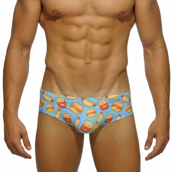

men's swimwear men swimming trunks briefs low waist mens print beach surfing shorts swim trunk brief man swimsuit beachwear