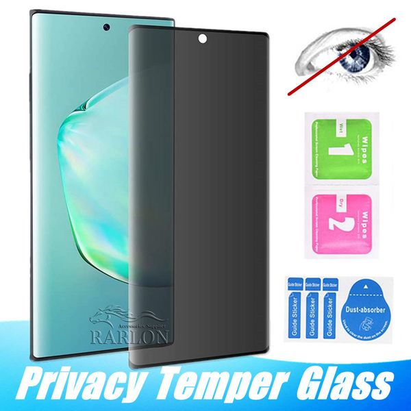 

privacy screen protector 3d anti-spy 9h hardness protective tempered glass for samsung galaxy s21 ultra s20 plus s10 e s9 s8 note 20 10 9