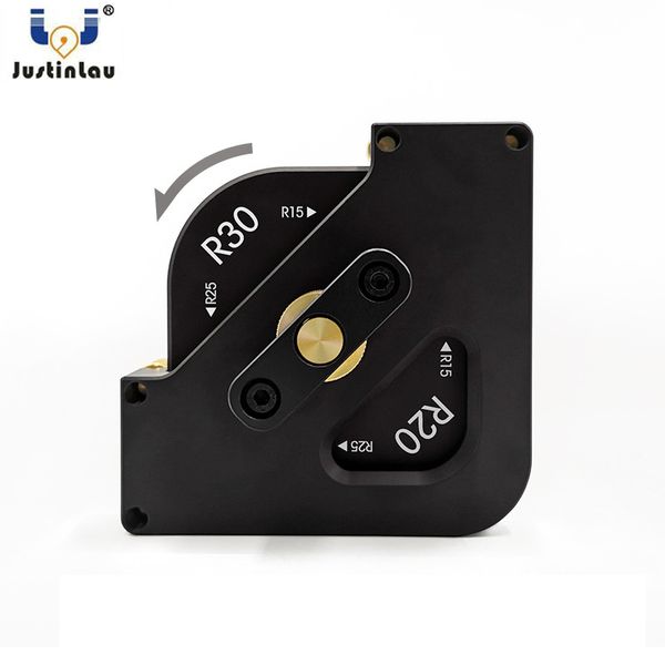 

router table corner jig aluminium alloy woodworking fillet chamfering template quick change r angle wood milling trimming machin