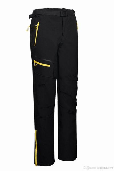 

new men's outdoor trousers camping mountaineering trousers soft shell pants casual men's pants 1612, Black