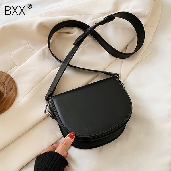 

bxx] small pu leather crossbody saddle bags for women 2020 female shoulder messenger bag ladies handbags hl589