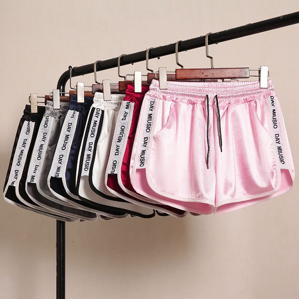 

2020 women summer sports outfit gym letter shorts running jogger yoga fitness training high waist plus size wide leg pants 5xl, White;black