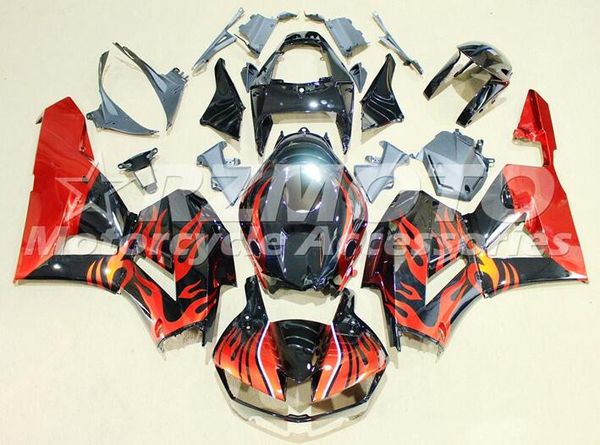 

motorcycle new abs injection mold full fairings kit fit for honda cbr600rr f5 2013 2014 2015 2016 2017 bodywork set custom red flame