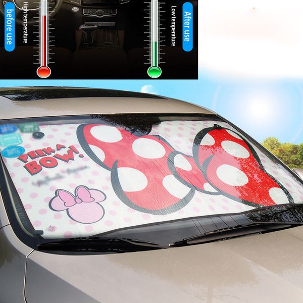 

универсальная автомобильная sun shade автомобильные чехлы зонт мультфильм автомобили панель window ветрового стекла обложки auto uv protecto