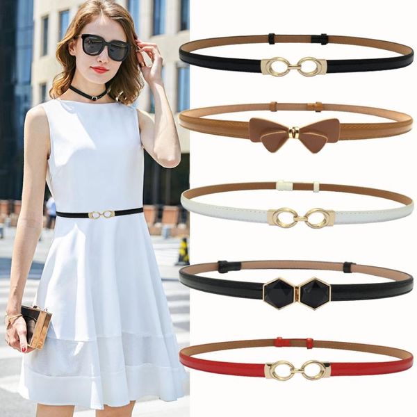 

fashion woman waist belt thin adjust belts slimming belts for dress women red luxury female casual leather belt riem waistbands, Black;brown