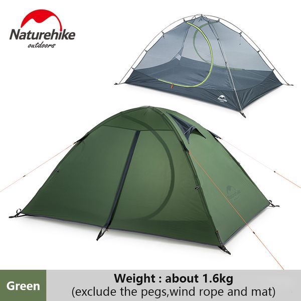 

naturehike camping 2 person tent outdoor 20d nylon silicon double-layer ultralight tent portable hiking picnic 3 season