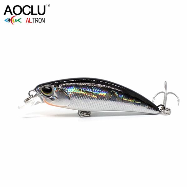 

aoclu wobblers jerkbait 8 colors 5cm 4.0g hard bait minnow crank fishing lures hooks bass fresh salt water tackle sinking