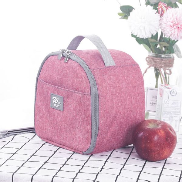 

portable insulated thermal cooler lunch box bento tote storage bag case picnic lunch bag for kids loncheras para mujer marmita, Blue;pink