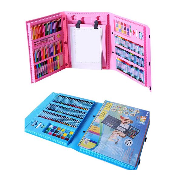 

176pcs / set компактный размер рисования карандаш акварель pen set student живопись искусство поставки по охране окружающей среды цвет pen
