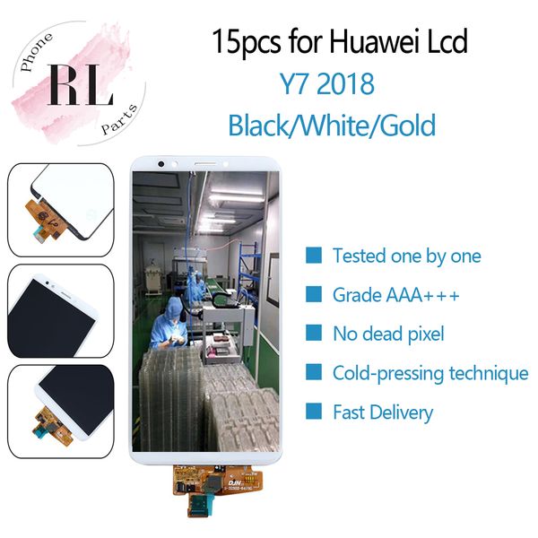 

15pcs replacement lcd screen for huawei y7 2018 lcd display digitizer screen for huawei y7 2018 lcd touch screen
