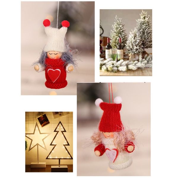 

christmas hanging ornaments xmas snowman tree hang decoration gift santa claus girl toy doll pendant decorations