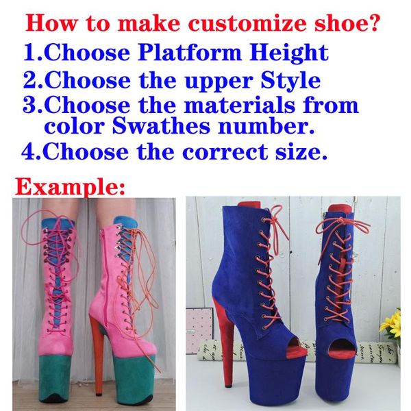 

suede--customize style pole dance shoes