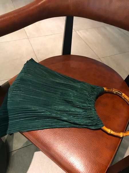 

in stock miyake high-end pleated handbag selling