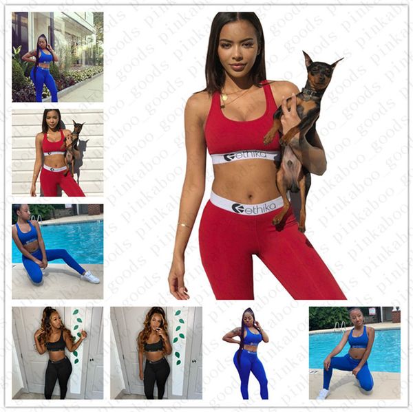 

women summer bra tracksuit sleeveless bra vest tank pants leggings two piece sets beachwear push up crop sports swimsuit clothes d52104, White