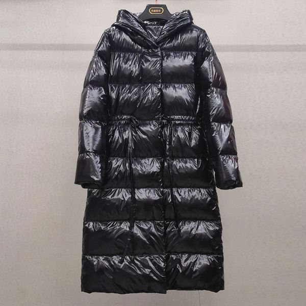 

2019 new fashion women's white duck down jacket zipper black red winter women down coat female parka snow outwear waterproof
