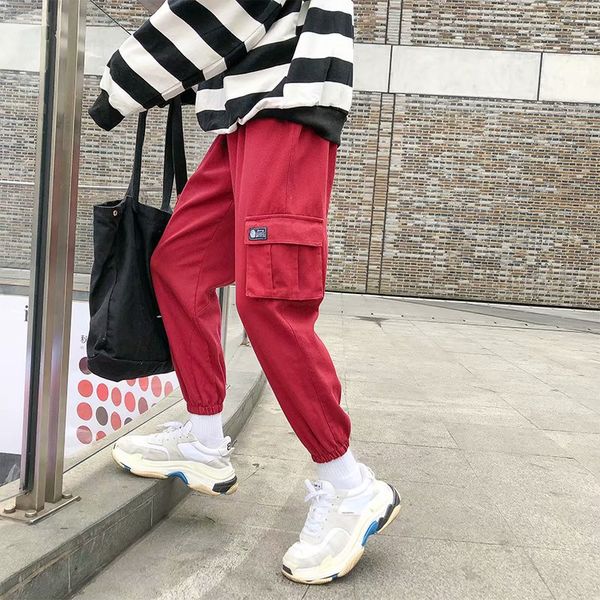 

men japanese streetwear cargo joggers 2020 overalls mens harajuku sweatpants male black korean hip hop track pants 5xl