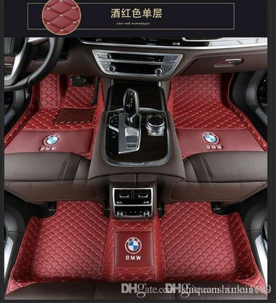 2019 3d Car Foot Mats Luxury Leather Floor Mats For Toyota Bmw
