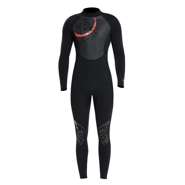 

3mm neoprene wetsuit mens full suit scuba diving snorkeling swimming surfing thermal long sleeve rash guard swimsuit - select sizes