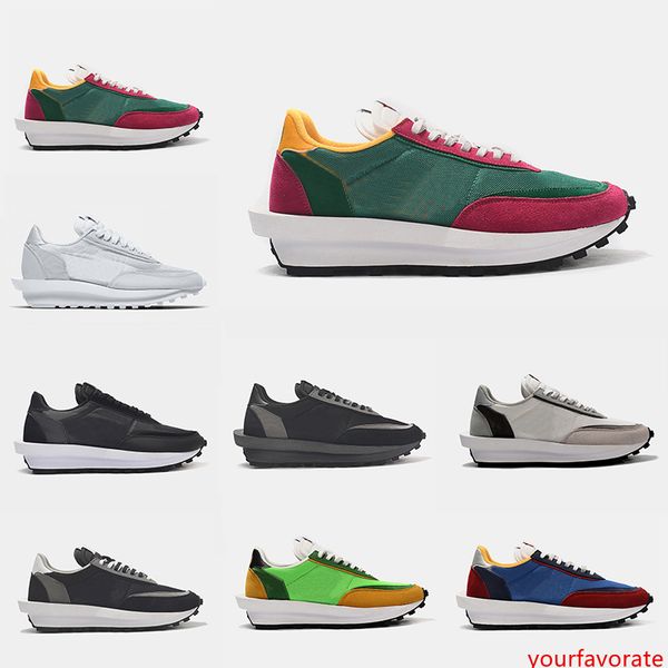 

2019 triple black sacai x ldv waffle daybreak trainers mens running shoes for women men varsity blue pine green gusto sports sneakers 36-44