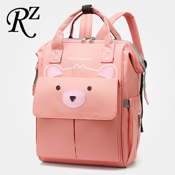 

cartoon little bear mommy bag waterproof wear-resistant shoulders bags large capacity multifunctional mommy travel backpacks