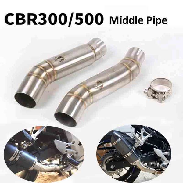

motorcycle exhaust pipe connecting tube mid middle link tube pipe for cbr500 cb500x cb500f cbr300 cb300f cb300r