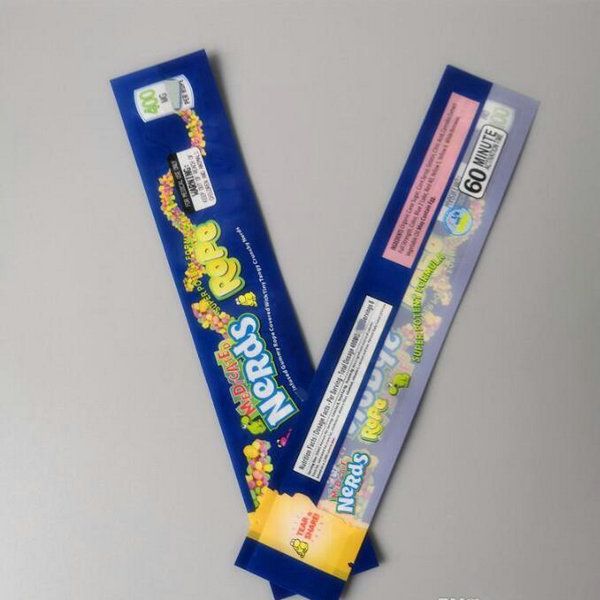 

2020 medicated nerds rope exotic car packaging three edge sealing bag exotic mini deodorant polyester foil food package candy bag from dhl
