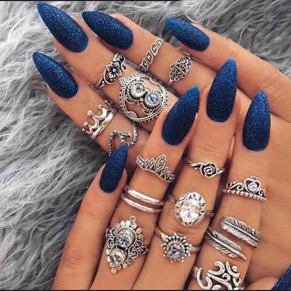 

knuckle ring sets crown heart opal diamond rings stacking rings midi rings women designer ring jewelry will and sandy 080434, Golden;silver