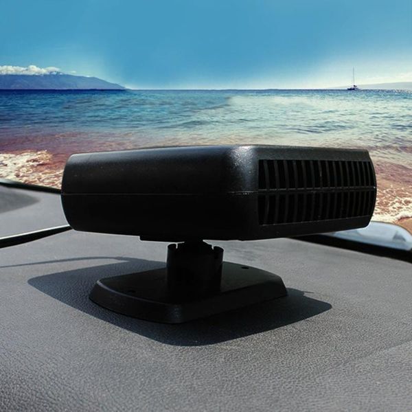 

auto heater fan car heating cooling dual function defroster demister vehicle electric heater portable with swing-out handle 150w