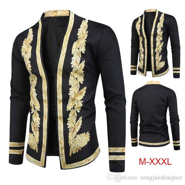 

mens retro designer jackets stand collar homme clothing long sleeve autumn style old school casual apparel, Black;brown