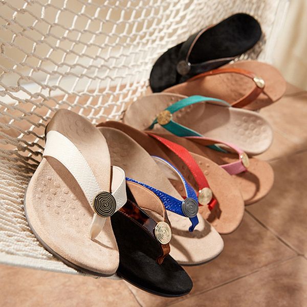 

womens summer slip-on shoes anti-slip hard-wearing fashion leisure slippers beach swimming walking indoor t-tied flip flops, Black