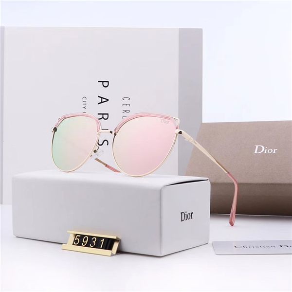 

luxury brand semi-rimless sunglasses designer fashion cat eye outdoor sport women sun glasses polarized adumbral glasses with box, White;black