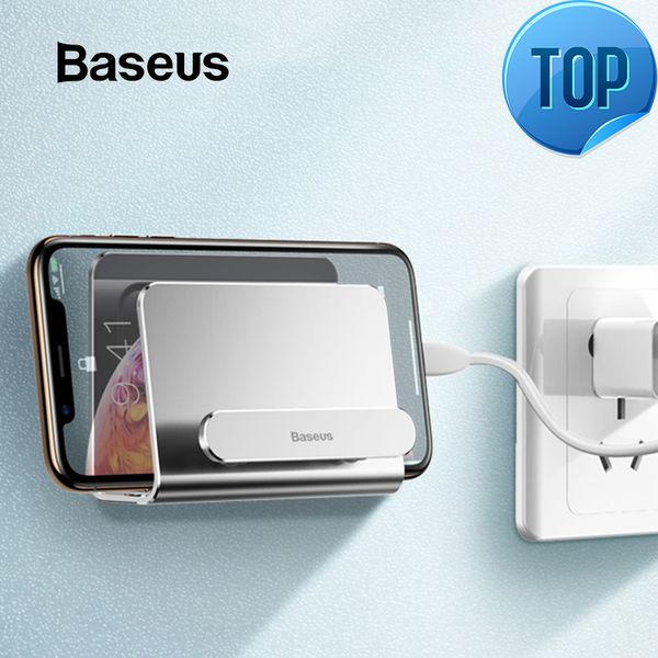 

wall holder for phone power bank mount holder adhesive charging socket for iphone samsung holder stand phone socket