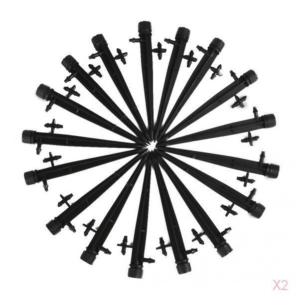 

100шт спринклерный садовый полив регулируемый поток капельницы капельное орошение