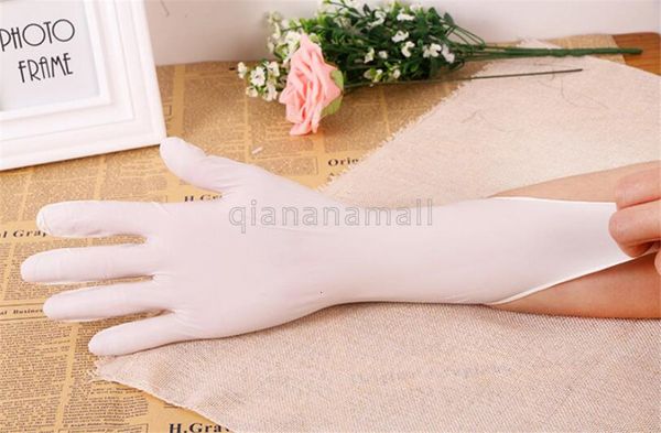 

purple ding 100pcs qing disposable gloves latex food kitchen clean waterproof oil resistant housework rubber gloves