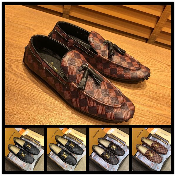 

2019 business men shoes real leather square toes shoes luxury designer blue black red men fashion wedding party dress