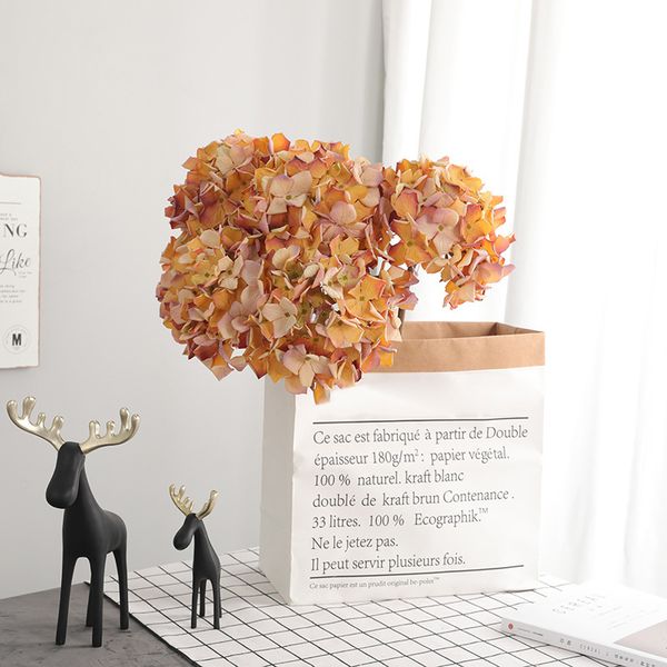 

1 head beauty fake hydrangea artificial silk flower bouquet home floral decor