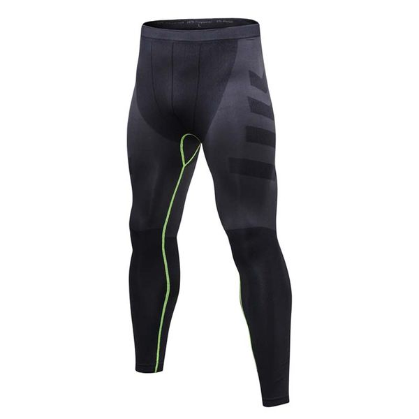 

compression pants mens autumn and winter running tights trousers fitness pants elastic marathon quick-drying sweatpants, Black;blue