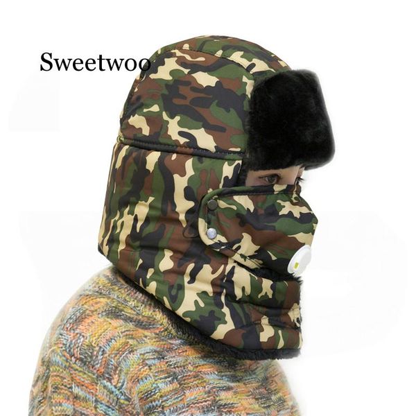 

winter cycling cap ski mask fleece thermal keep warm windproof cycling face mask balaclava skiing fishing skating hat headwear, Black