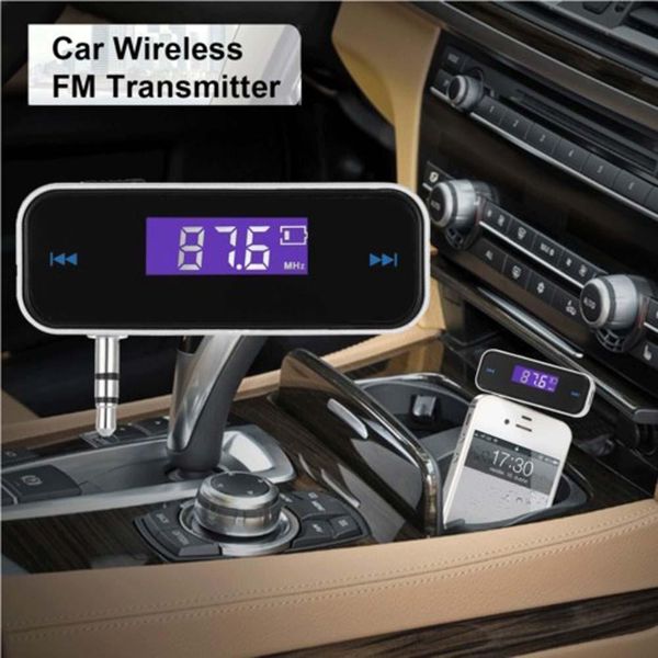 

auto handscall fm modulator lcd display car accessories car fm transmitter 3.5 aux smart phone modulator
