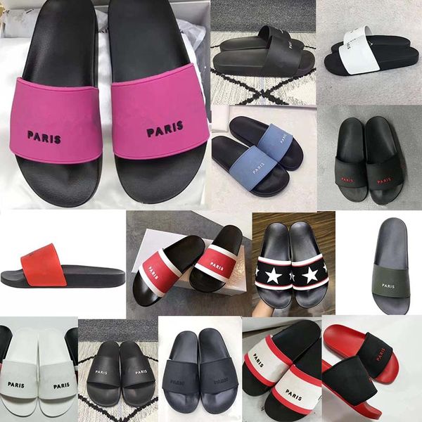 

2019 Mens Designer Sandals Causal Rubber Summer Luxury Slippers Fashion Snake Print Wide Flat Slides Slipper Size 36-45