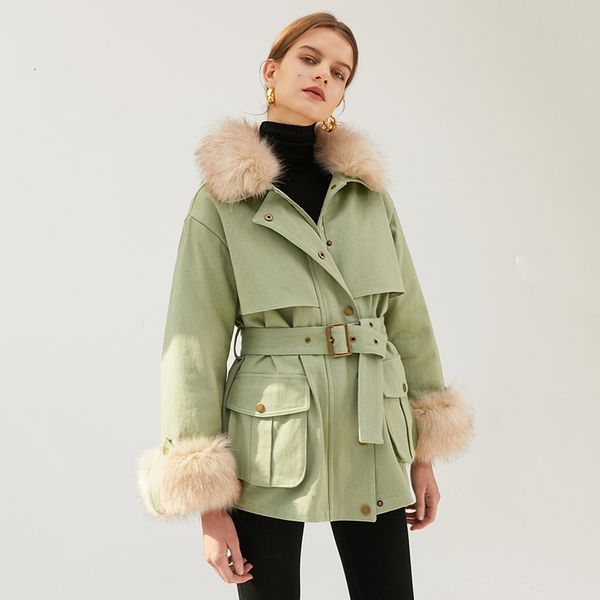 

сыпучие fit зеленый карман большого размера вниз куртки новый мех с капюшоном с длинным рукавом теплый женщины ветровки мода осень зима 2, Black