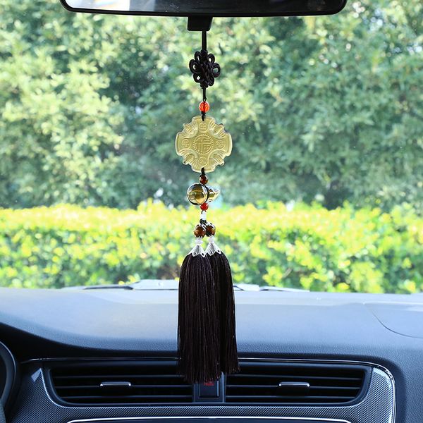 

preserving protective talisman rearview mirror car bracelet charm new style creative car hanging accessories coloured glaze gour