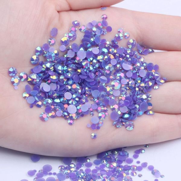 

nail art decorations resin rhinestones purple ab 1000pcs 2-5mm flatback round glue on stones non fix beads diy nails phone cases decoration, Silver;gold